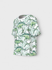 NAME IT T-shirt Valther Bright White Palm Dino